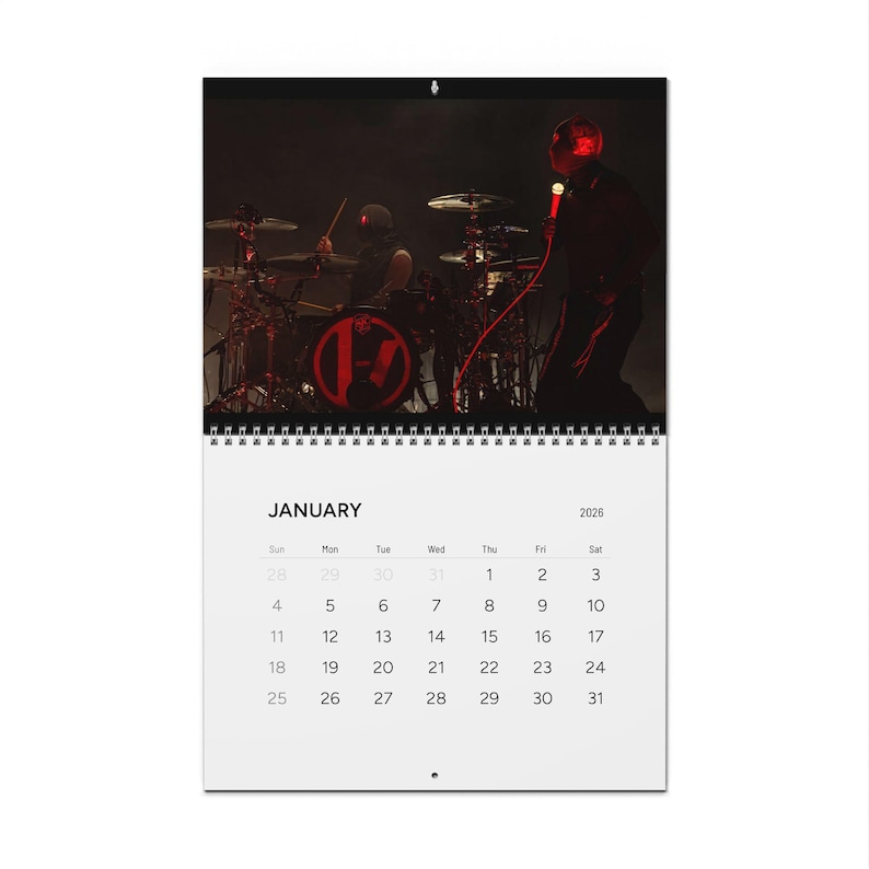 2026 Twenty One Piløts Calendar | Live Music Wall Calendar | Tyler Joseph & Josh Dun Limited Edition Calendar image 6