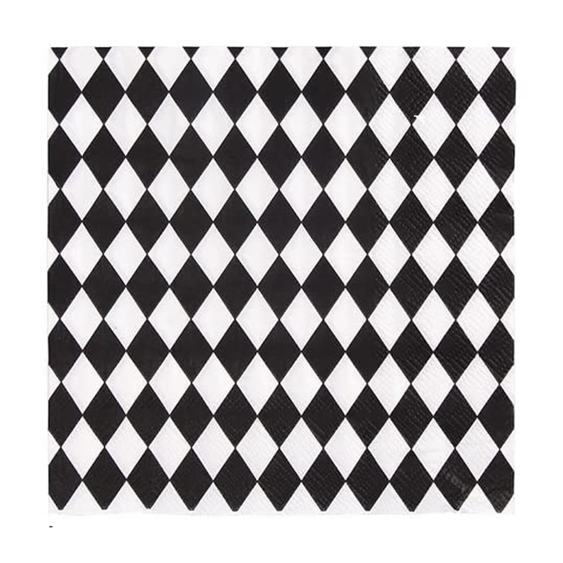 2 Decoupage Paper Luncheon Napkins in Harlequin or Diamond Design Etsy
