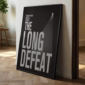 Póster mate de Thrice 'La larga derrota'