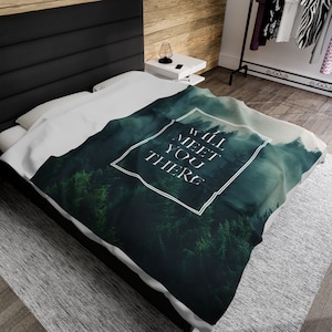 THRICE - I Will Meet You There - Velveteen Plush Blanket | 60&quot;x80&quot; | 100% polyester | Extra Soft Blanket | THRICE | Beyond the Pines