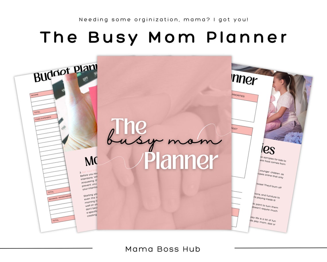 The Busy Mom Planner, New Mom Planner, Working Mom Planner, Life ...