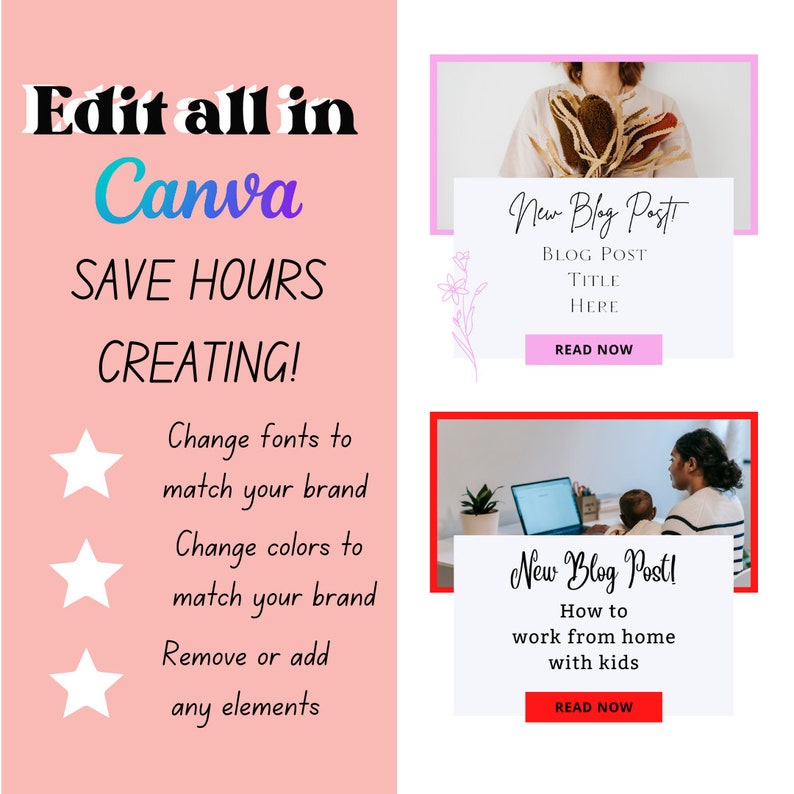 Blog Post Templates, Canva Editable Templates, Instagram Templates ...