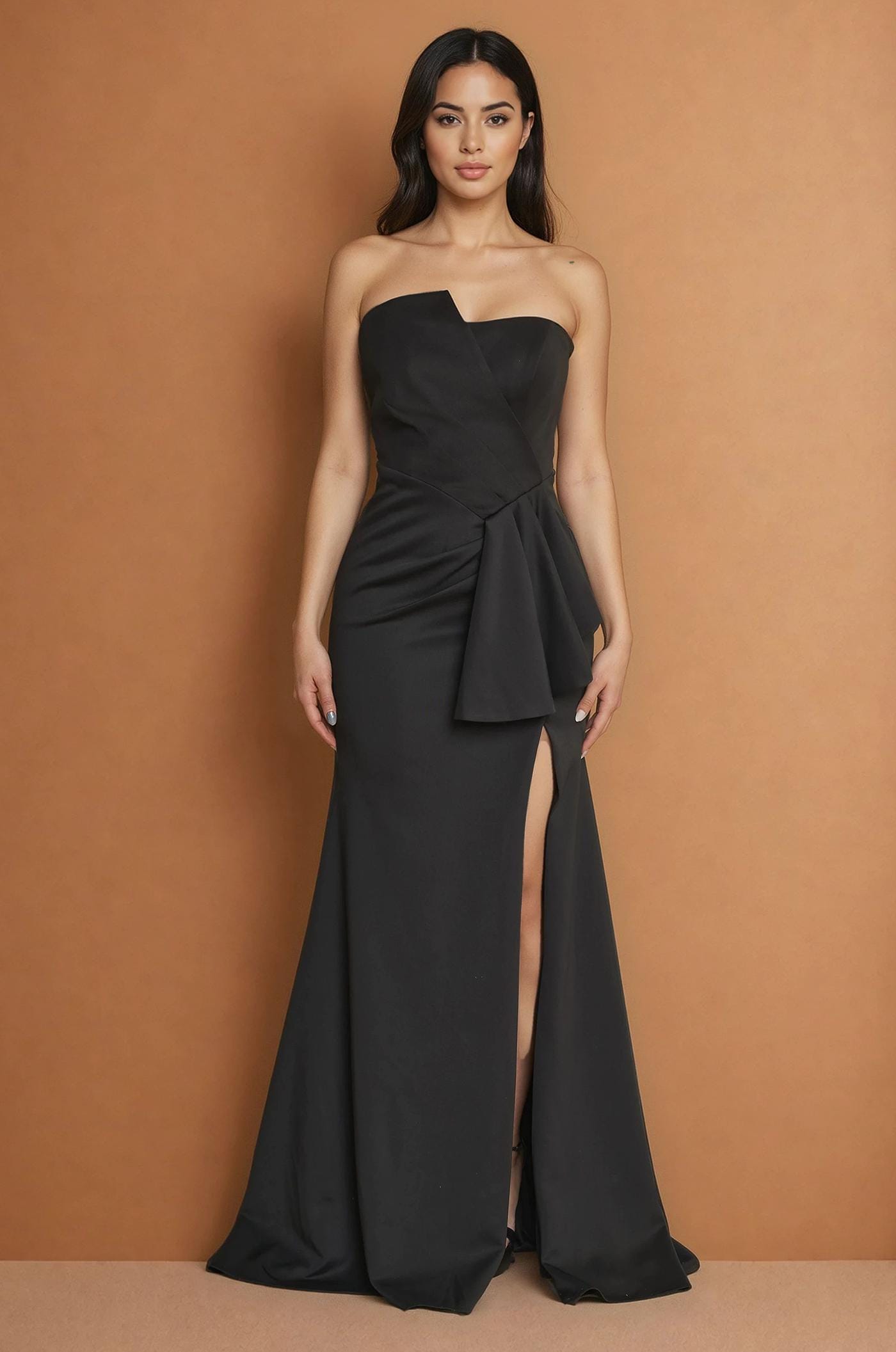 princess polly baby blue dress Black Strapless Dresses main image 0