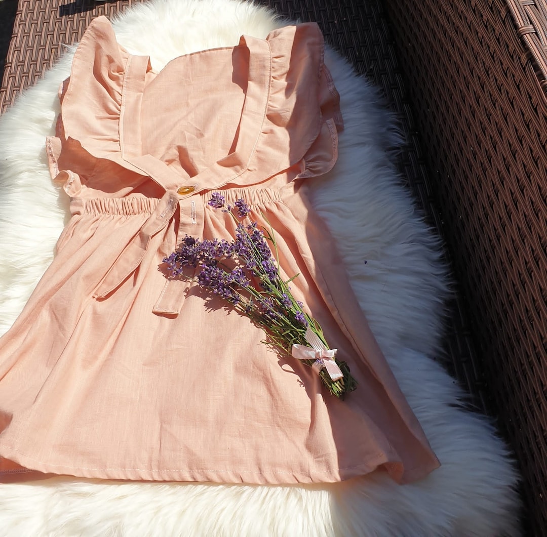 Cute Cotton Dress With Butterfly Sleeves Etsy Hong Kong