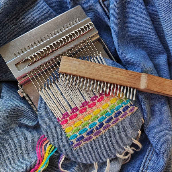 Weft comb. Handcrafted wood beater for speedweve looms etc