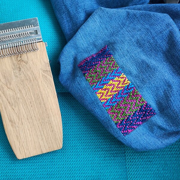 Speedweve type, Darning loom, Swift darn, Darning machine, Extra-long surface (21hooks)