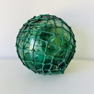 Vintage Hand Blown Japanese Glass Fishing Float- 5 3/4”