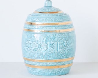 Acme Craftware Barrel Cookie Jar