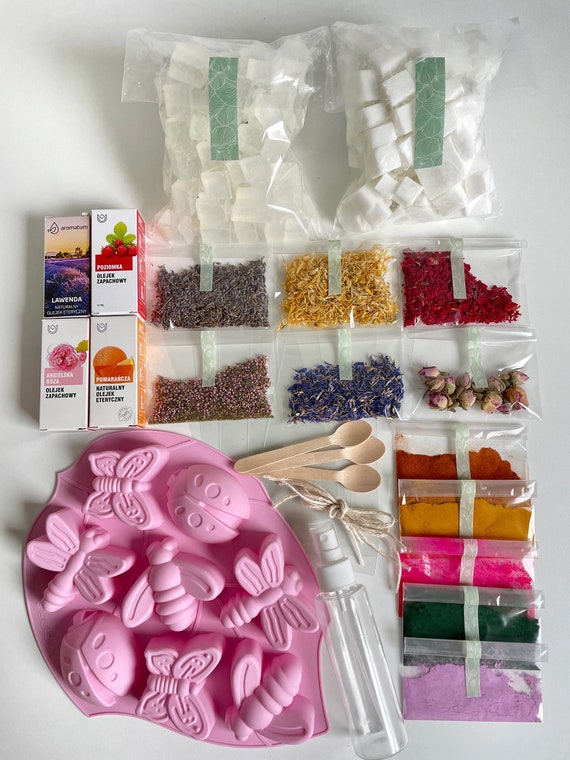 Soap Making Kit, Soap Base 1000 G, Melt and Pour Soap, Gift Kit, Diy  Crafts, Gift for Children, Make Your Own Soap Kit, Soap Mold 