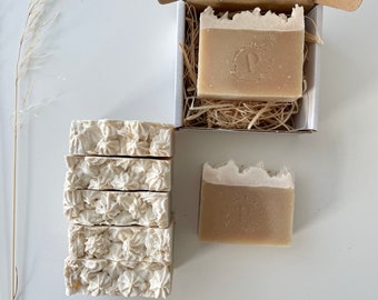 Handmade banana soap, lactic acid soap, cold processed soap