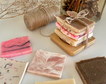 Soap Bums~ 200 g, SoapEnds, Bits and Pieces, Soap Sampler, Soap scraps,  Handmade, Shaving soap