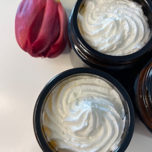 Whipped Shea Butter, 2 jars * 120 ml, Avocado and Almond Oil, Organic Body Butter, Body Lotion, Moisturizer, Gift Idea, Body butter