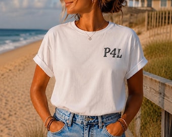 P4L Küsten Shirt, minimalistische Strand Grafik T-Shirt, Surf Lifestyle Shirt, Küstenästhetik T-Shirt, Urlaubs T-Shirt, Unisex Strand Shirt, Sommer