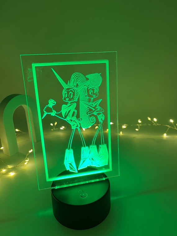 Trolls Pop Superstars Velvet and Veneer Light Up Display Stand Acrylic Engraved With Remote Control Etsy