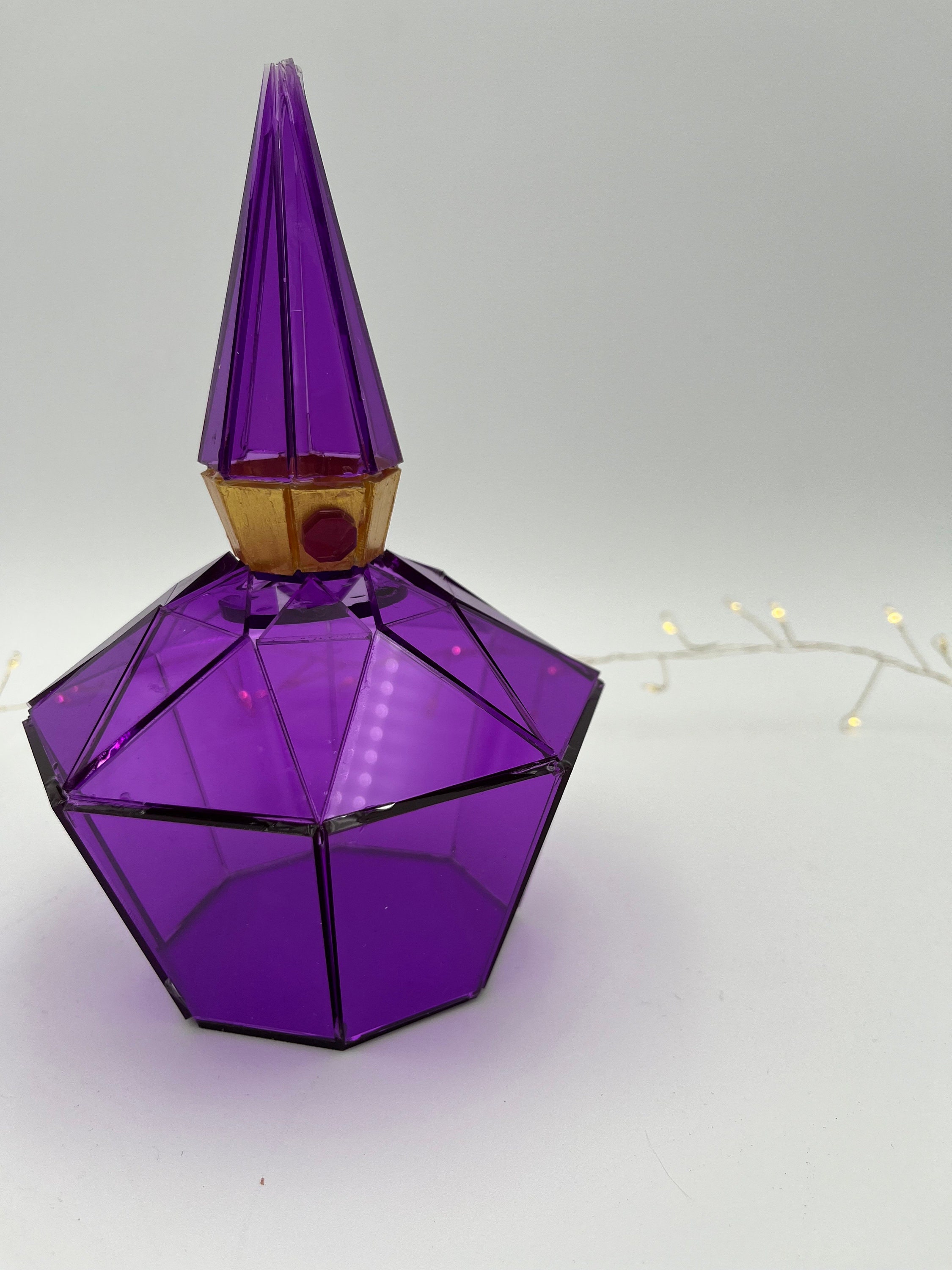 Trolls Band Together Display Bottle Diamond Prison Acrylic Purple