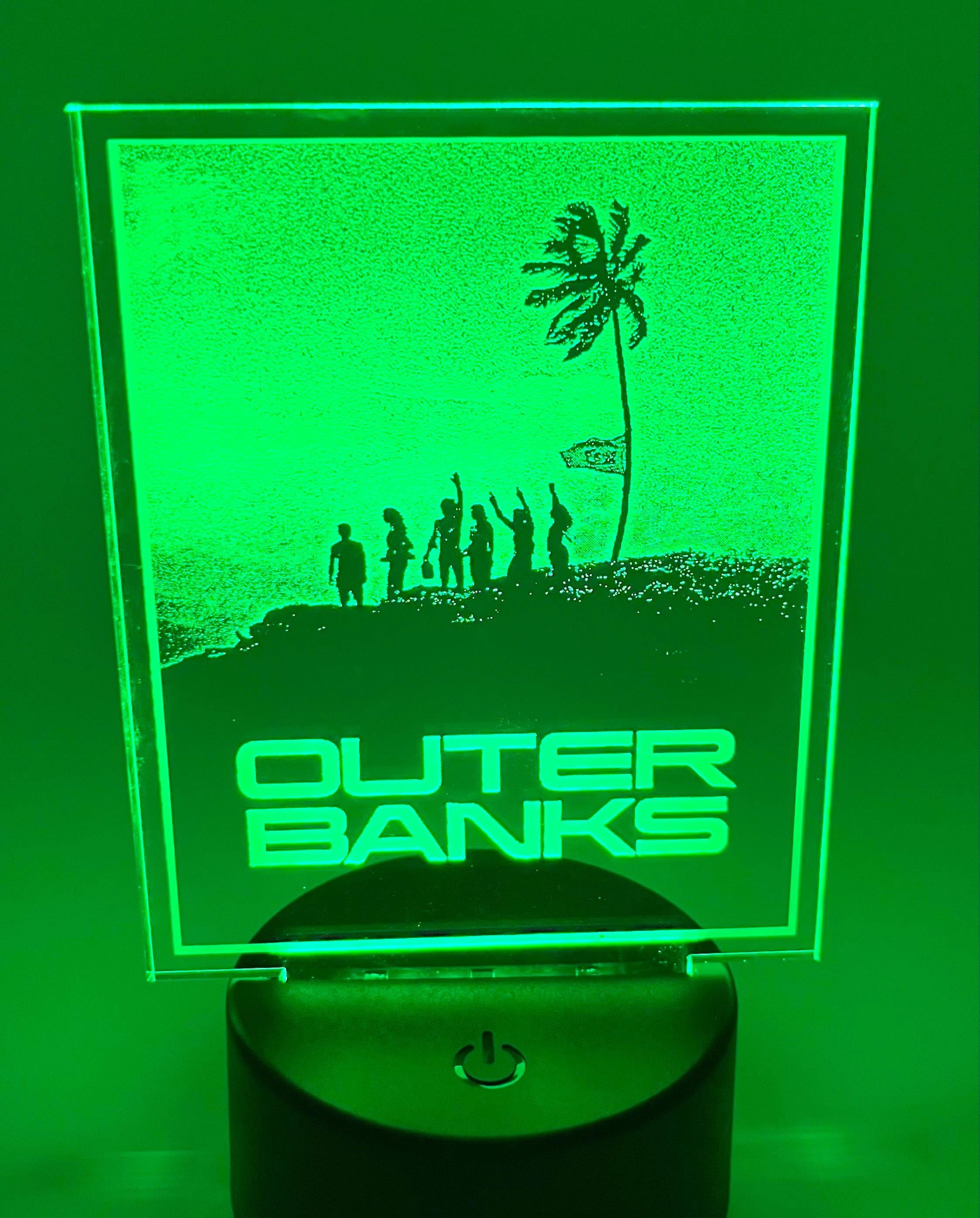 Outer Banks Room Decor Light up Acrylic Sign for Outer Banks Fans