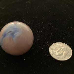 Marble w/ Swirled Vaseline Glass, Vintage Uranium Glass Marble