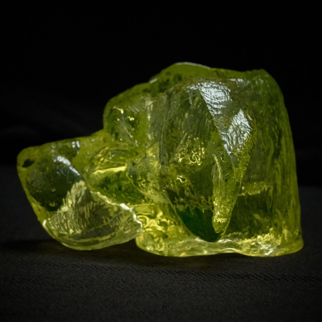 Vaseline Glass Dog Head Toothpick / Match Holder Vintage Etsy