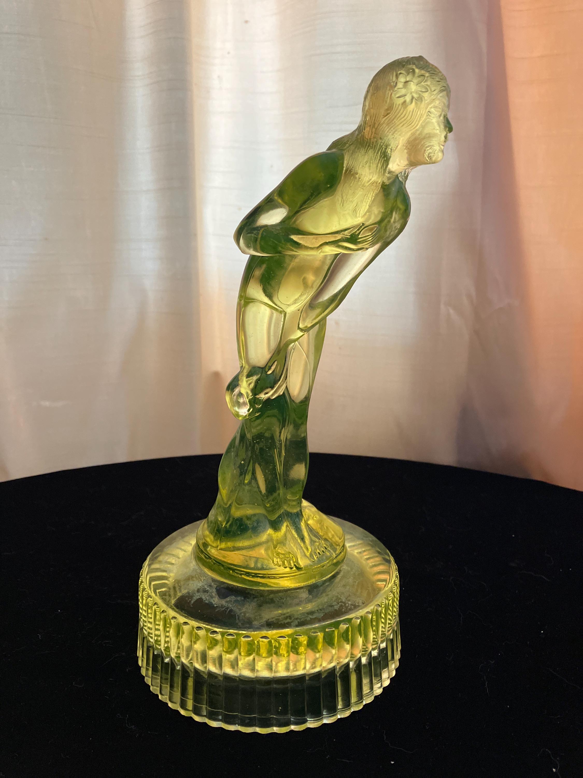 Summit Vaseline Glass Bashful Charlotte, September Morn, Vintage Yellow Uranium Glass