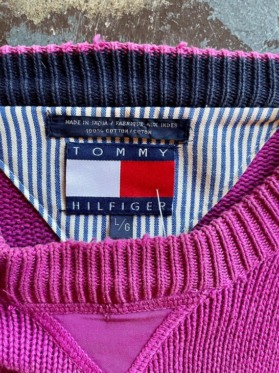 1990’s Tommy Hilfiger Color-block Sweater - image 4