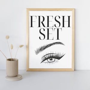 Lash Studio Poster Set Of 3, Lash Artist Gift, Printable Lash Art, Beautician Printable, Beauty Salon Decor, Lash Tech Definition