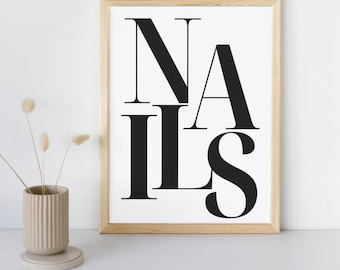 It's Nail Day print, Nail Tech gifts, Nail Technician gifts, Nail Salon Wall Decor, Beauty room prints, Nail Art, Nail printable, Gifts