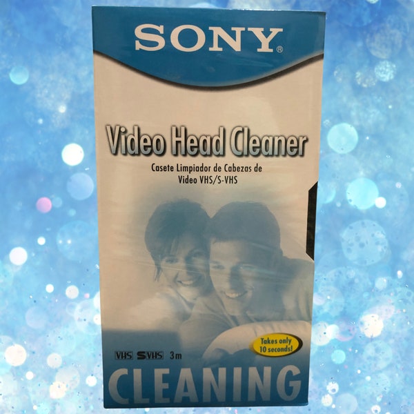 Revive Your VHS Memories with Sony's Quick Clean Video Head Cleaner - New & Sealed!
