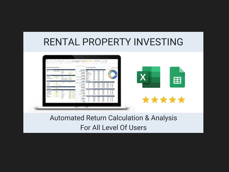 Rental Property Calculator & Dashboard Etsy