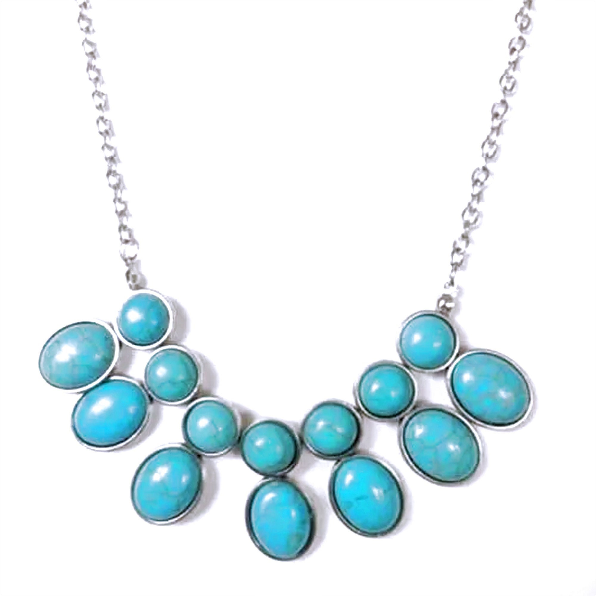 Environmental Impact Blue Necklace