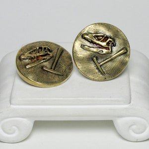 JURASSIC earring, gold-plated brass
