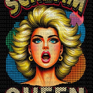 Scream Queen Blondie - 90s Retro Sublimation PNG (Digital Download)