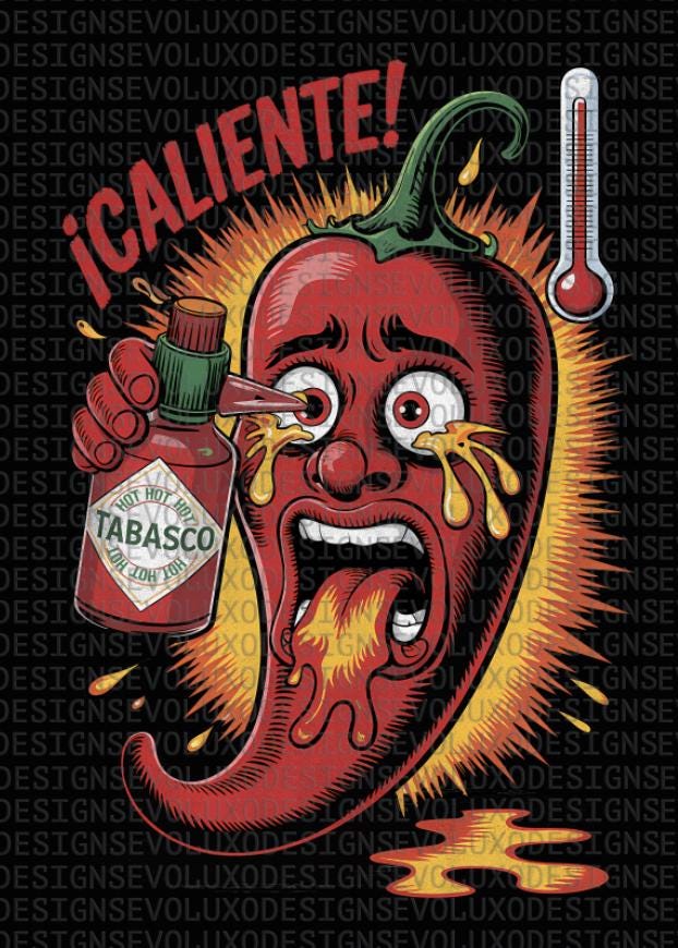 Cleinte chile Digital Sublimation DTF DTG Print PNG Hot Pepper Shirt Spicy Chili T-shirt Mexican Chili Design Hot Sauce Shirt Habanero