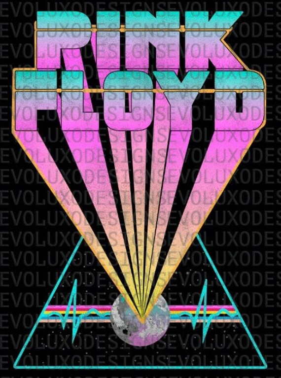 Pink Floyd Distressed Vintage Digital Sublimation DTF DTG