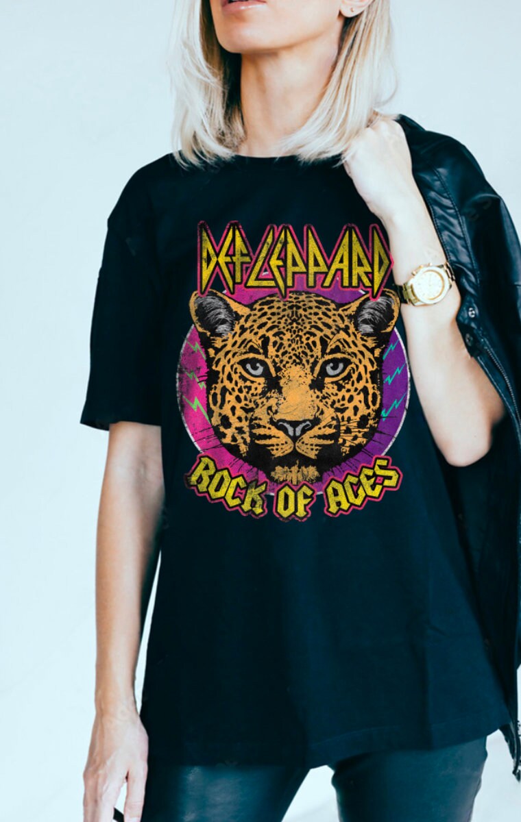 古着 DEF LEPPARD デフレパード レオパード柄 ヒョウ柄 バンドT