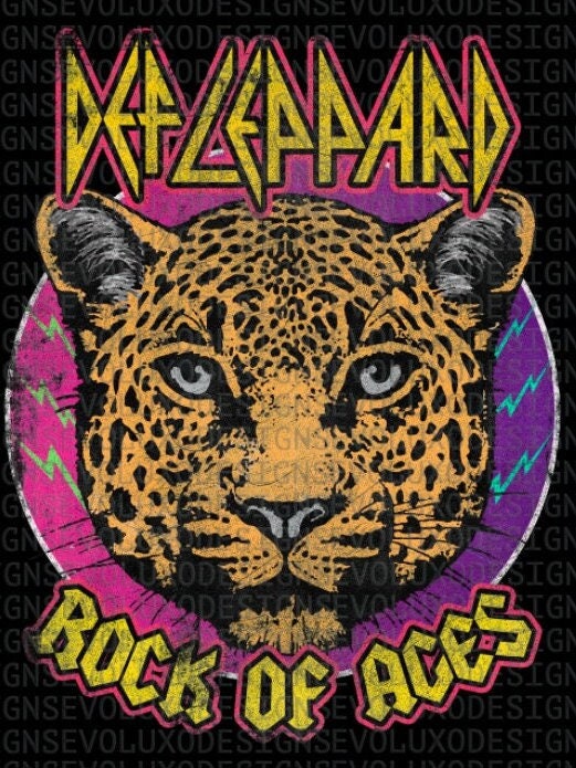Def Leppard Rock of Ages Digital Sublimation DTF DTG Print