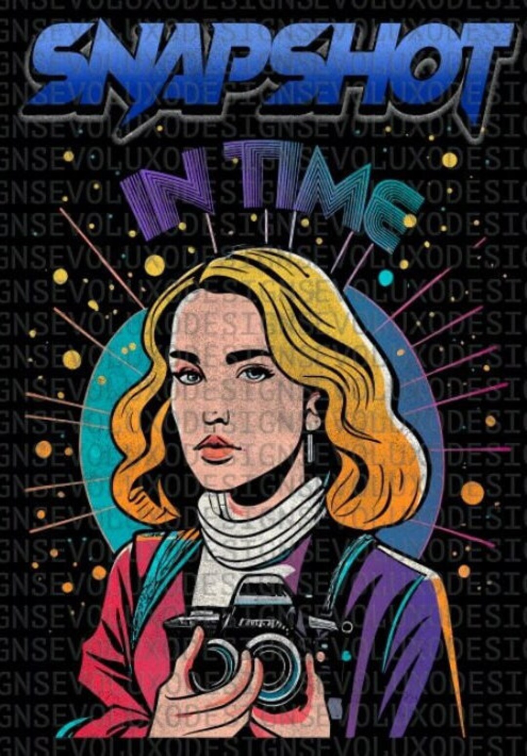 Snapshot in Time Photography Lover Bohemian Girls Space Art Vintage