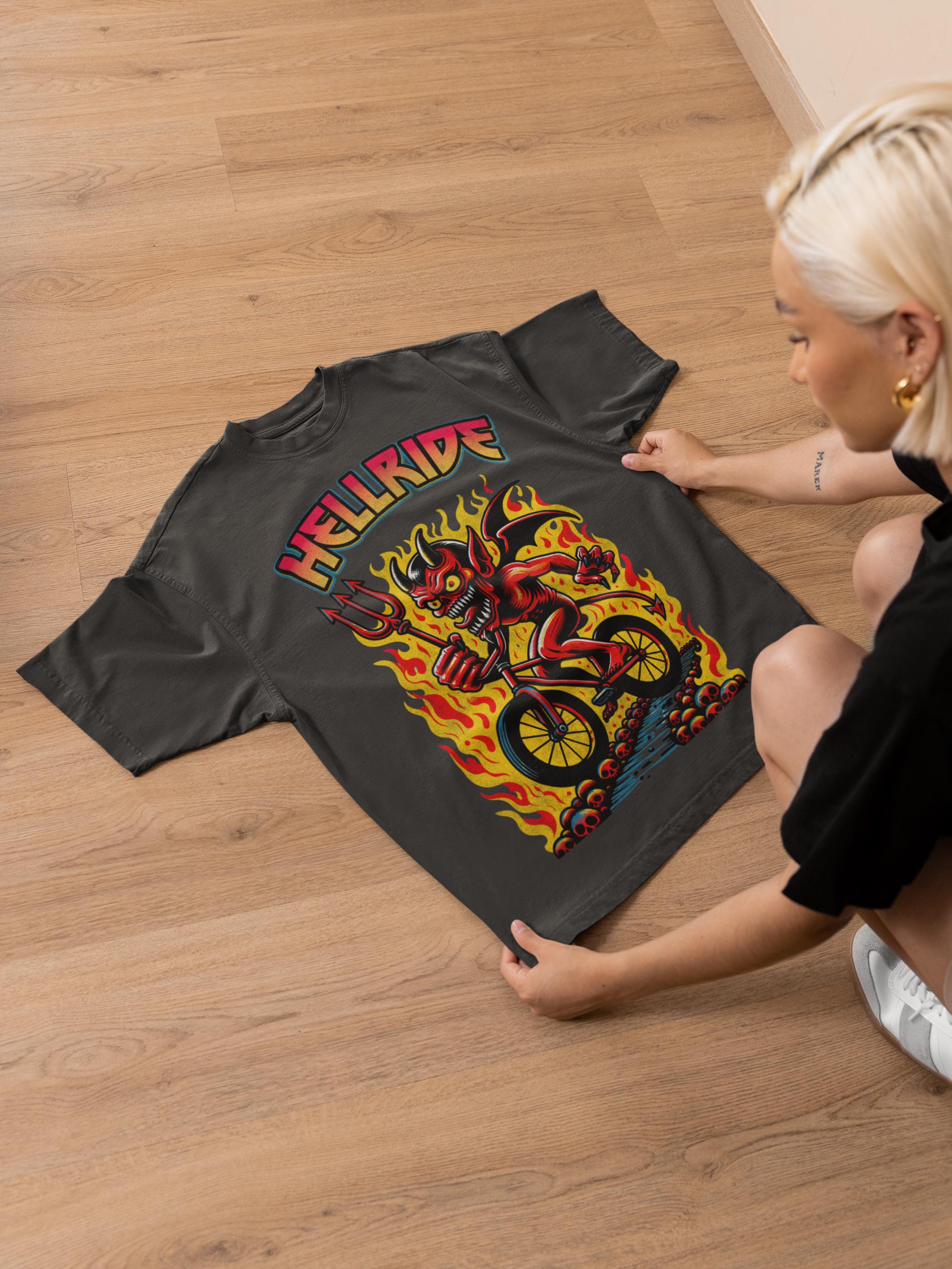 Hellride Devil Biker Art – Vintage Demon Cycling PNG - Etsy