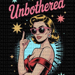 Gracefully Rude Retro Chic Pop Art Style Girl Power Empowered Women  Feminist Fashion Powerful  Digital Sublimation DTF DTG Print PNG File