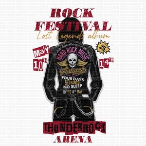 Rock Festival Poster PNG - Thunder Rock Arena