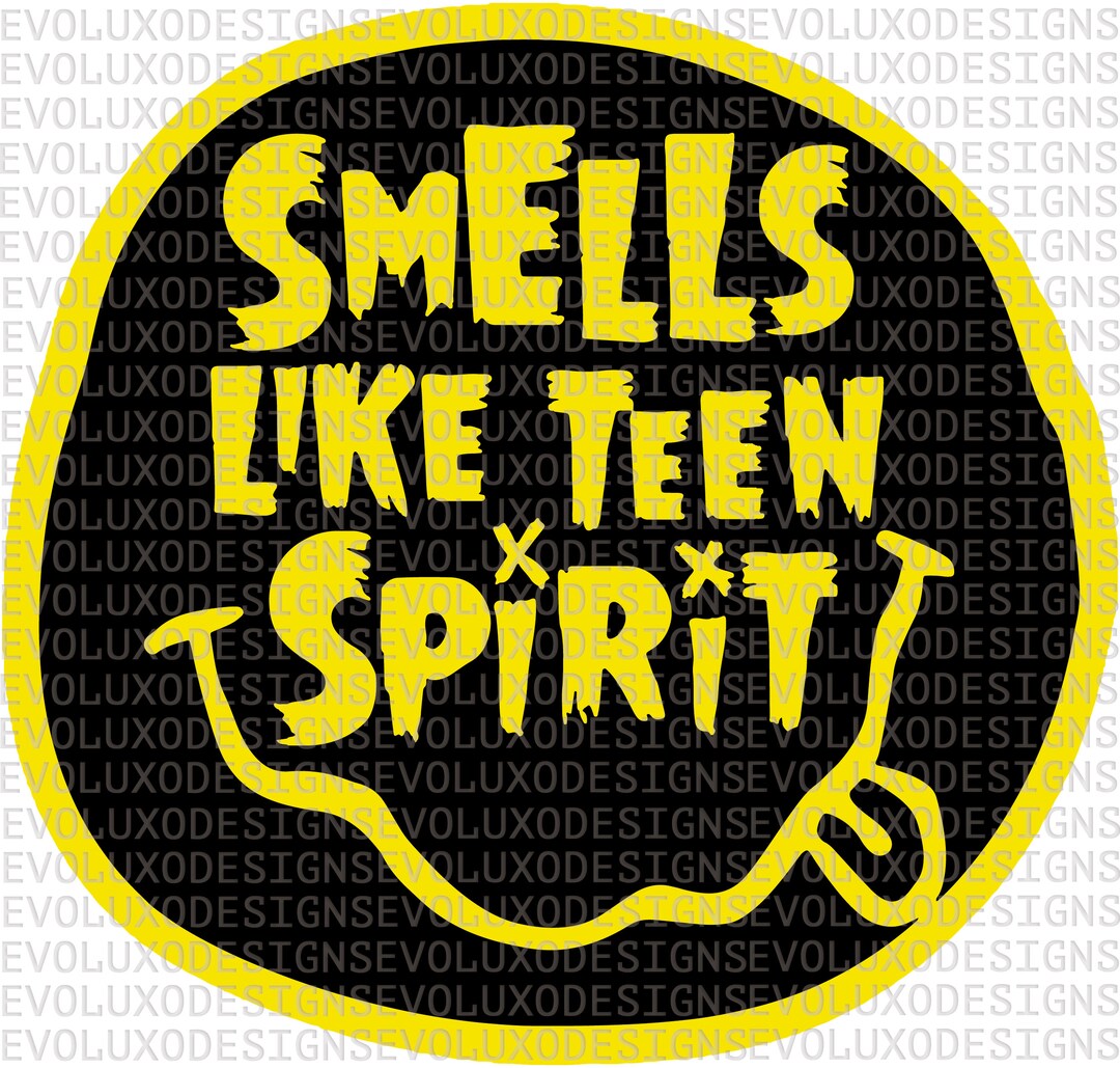 Smells Like Teen Spirit DTF Digital Sublimation DTG Print SVG File Rock