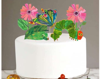 Hungry Caterpillar Cake Topper, Birthday Party, Printable Hungry Caterpillar Topper, Instant Download