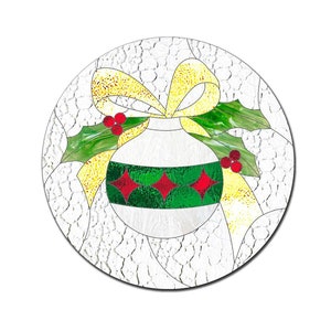 Glasmalerei Weihnachten Suncatcher Muster, Glasmalerei Ornamente Muster, Glasmalerei Ornamente zum Downloaden