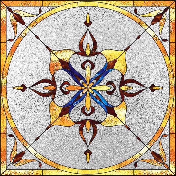 Geometric Abstract Stained Glass Patterns