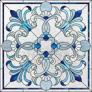 Stained glass geometric & abstract pattern PDF, Stain glass window panel pattern, Contemporary stained glass pattern