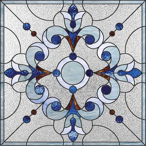 Stained glass geometric & abstract pattern PDF, Stain glass window panel pattern