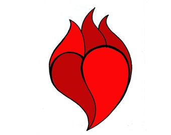 Stained Glass Heart Pattern, Stain Glass Saint Valentine's Day Pattern, Heart Suncatcher Pattern