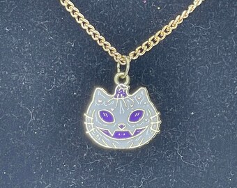 Spooky Halloween Cat Necklace - Charm Necklace - Accessories