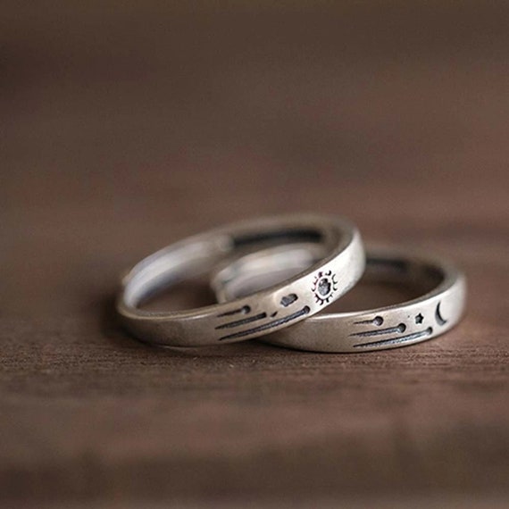 My Significant Other Band Ring in Silver Couple Set – Celovis Jewellery