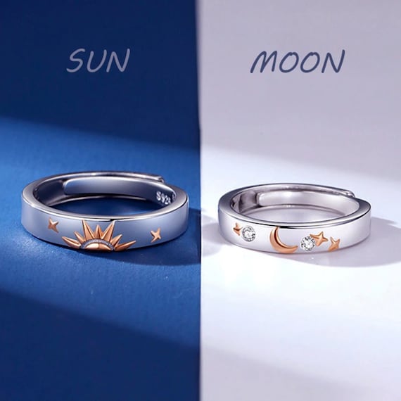 Moon couple rings online