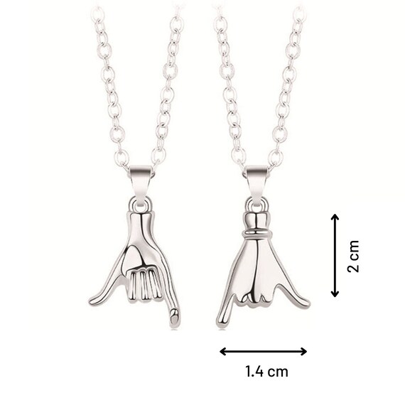 Stainless steel shop couple necklace